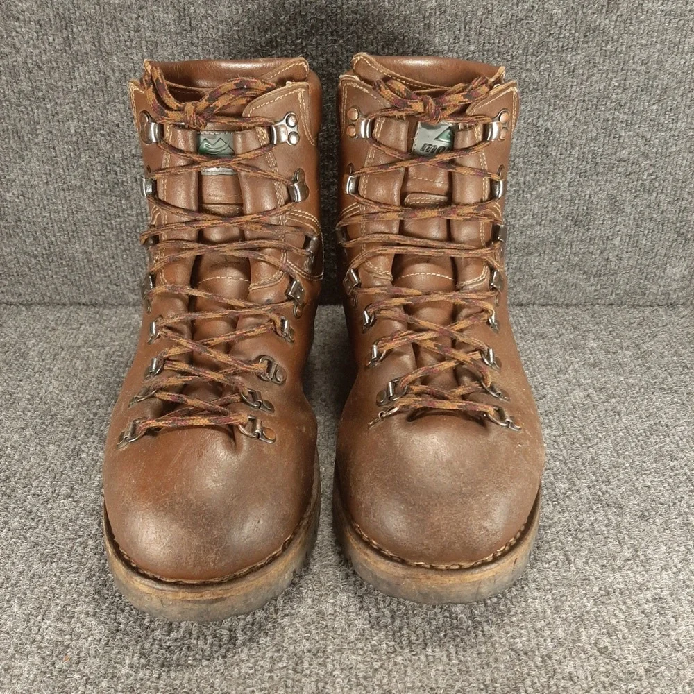 Vtg 1999 Montrail Heavy Leather Hiking Boots Made In Italy Men's 11 Vibram